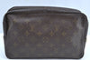 Auth Louis Vuitton Monogram Trousse Toilette 28 Clutch Hand Bag M47522 LV K5558