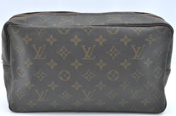 Auth Louis Vuitton Monogram Trousse Toilette 28 Clutch Bag Old Model Junk K5562