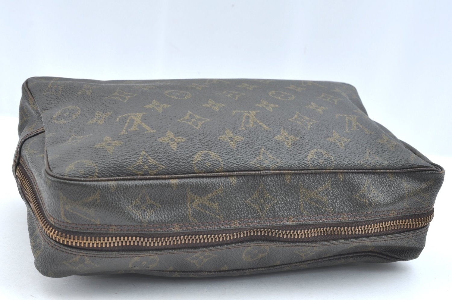 Auth Louis Vuitton Monogram Trousse Toilette 28 Clutch Bag Old Model Junk K5562
