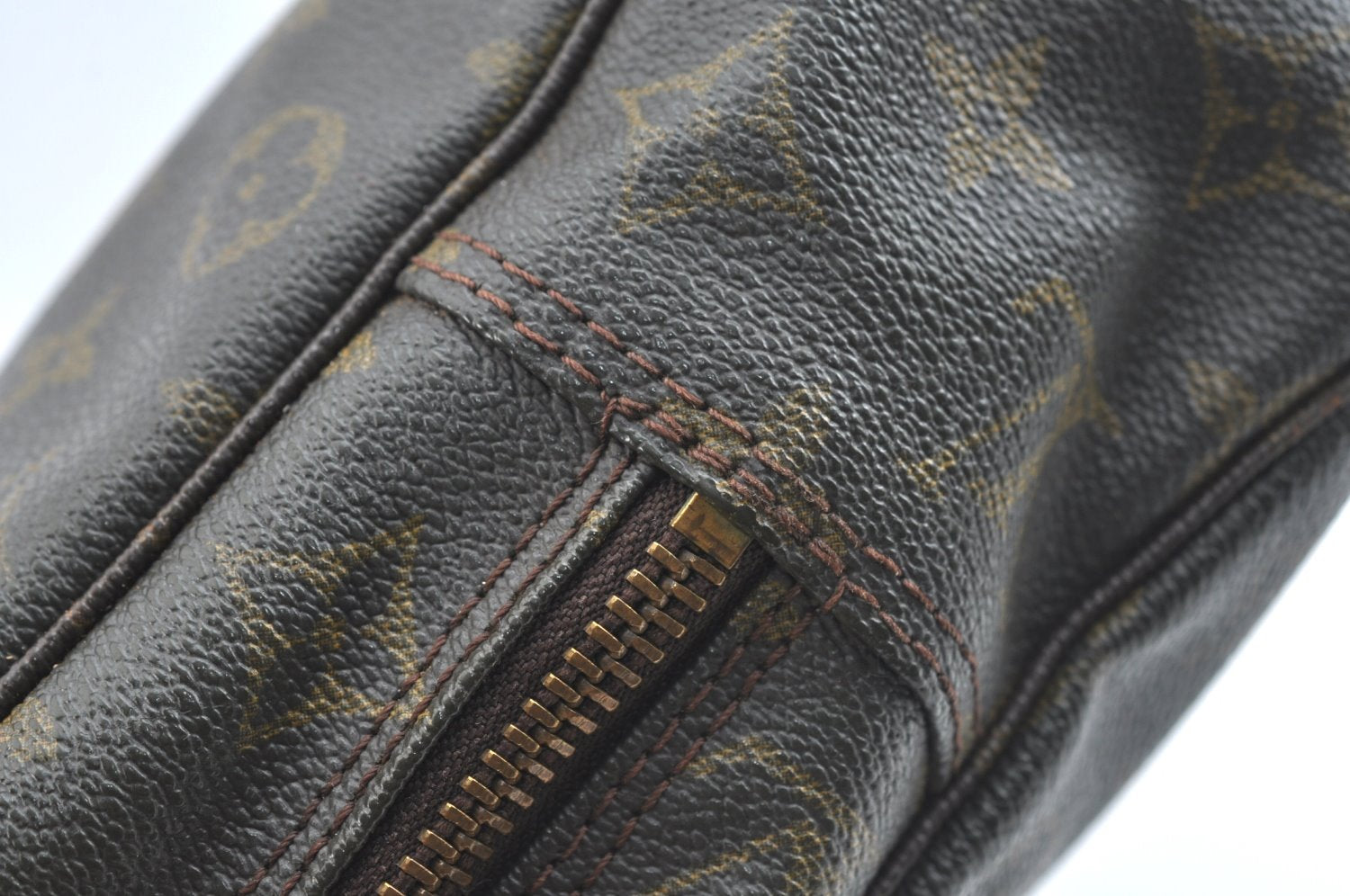 Auth Louis Vuitton Monogram Trousse Toilette 28 Clutch Bag Old Model Junk K5562