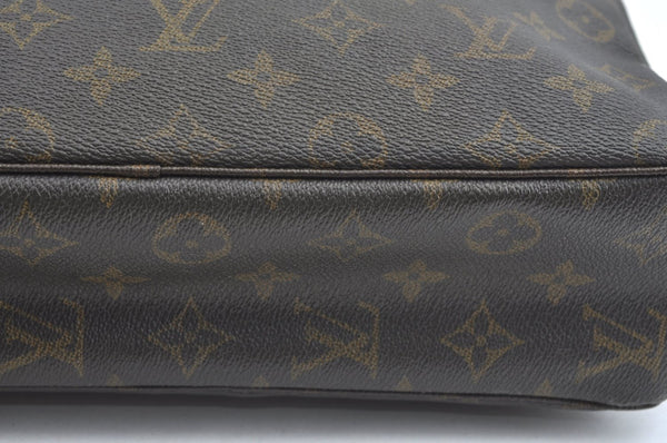 Auth Louis Vuitton Monogram Trousse Toilette 28 Clutch Bag Old Model Junk K5562