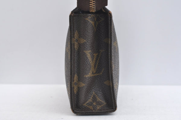 Authentic Louis Vuitton Monogram Poche Toilette 15 M47546 Cosmetics Pouch K5563