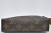 Authentic Louis Vuitton Monogram Poche Toilette 15 M47546 Cosmetics Pouch K5563