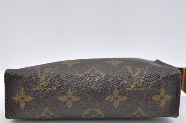 Authentic Louis Vuitton Monogram Poche Toilette 15 M47546 Cosmetics Pouch K5563