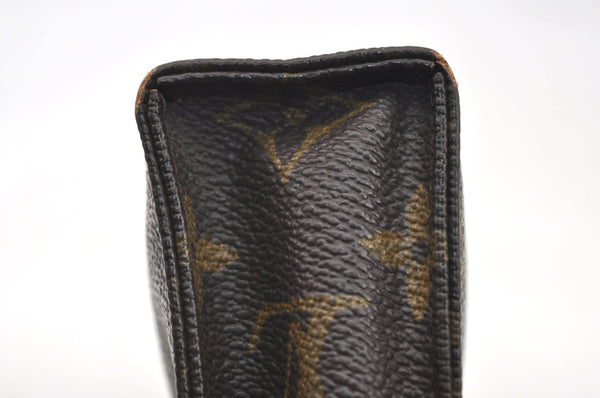 Authentic Louis Vuitton Monogram Poche Toilette 15 M47546 Cosmetics Pouch K5563