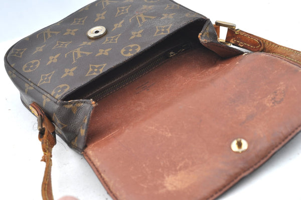 Authentic Louis Vuitton Monogram Saint Cloud MM M51243 Shoulder Cross Bag Junk K5564