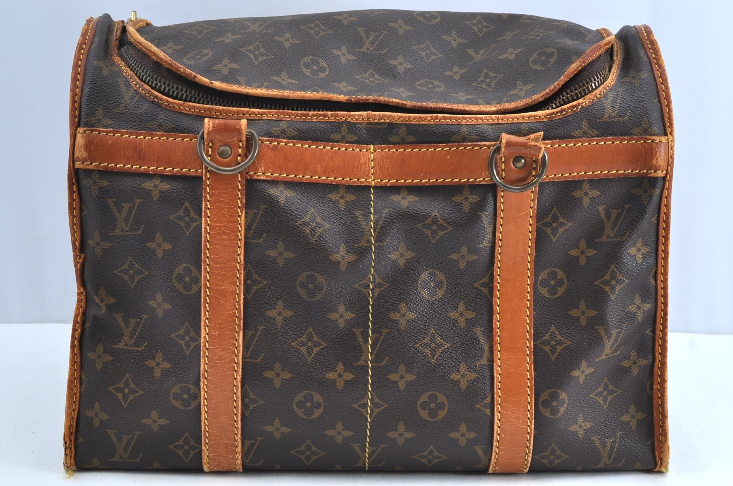 Auth Louis Vuitton Monogram Sac Chaussures 40 Boston Bag M41924 LV Junk K5568