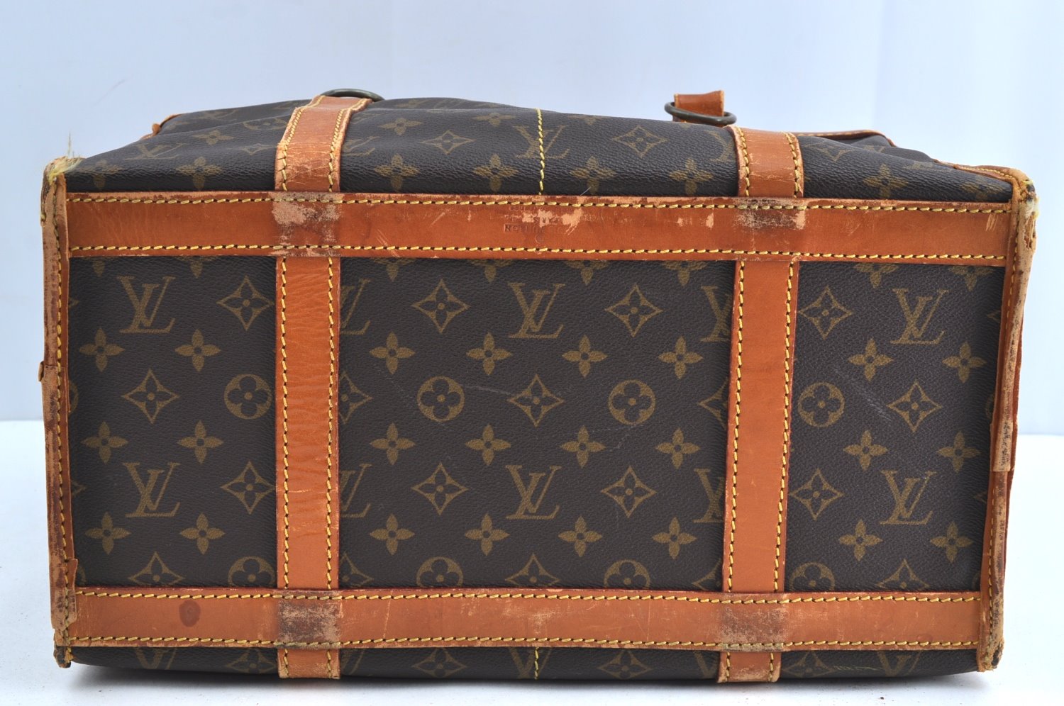 Auth Louis Vuitton Monogram Sac Chaussures 40 Boston Bag M41924 LV Junk K5568