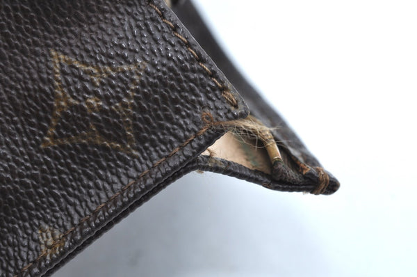 Auth Louis Vuitton Monogram Poche Toilette 26 Cosmetics Pouch Old Model LV K5570