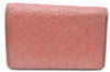 Authentic GUCCI Micro GG Guccissima Leather Key Case 268833 Pink K5583
