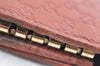 Authentic GUCCI Micro GG Guccissima Leather Key Case 268833 Pink K5583