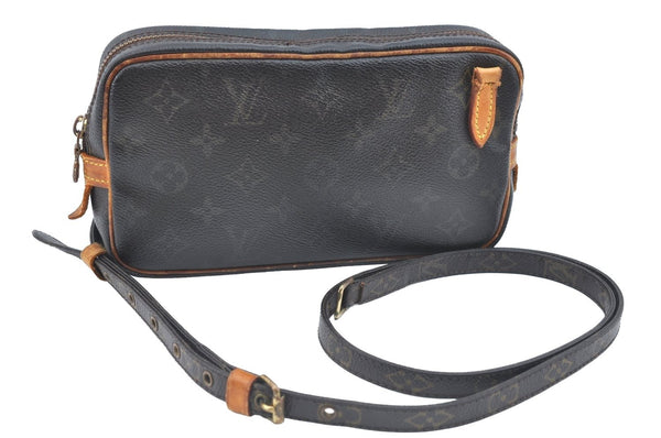 Auth Louis Vuitton Monogram Marly Bandouliere Shoulder Cross Bag LV Junk K5585