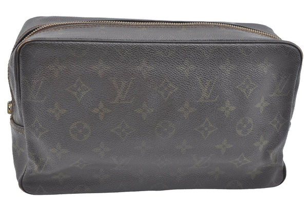 Auth Louis Vuitton Monogram Trousse Toilette 28 Clutch Bag Old Model Junk K5597