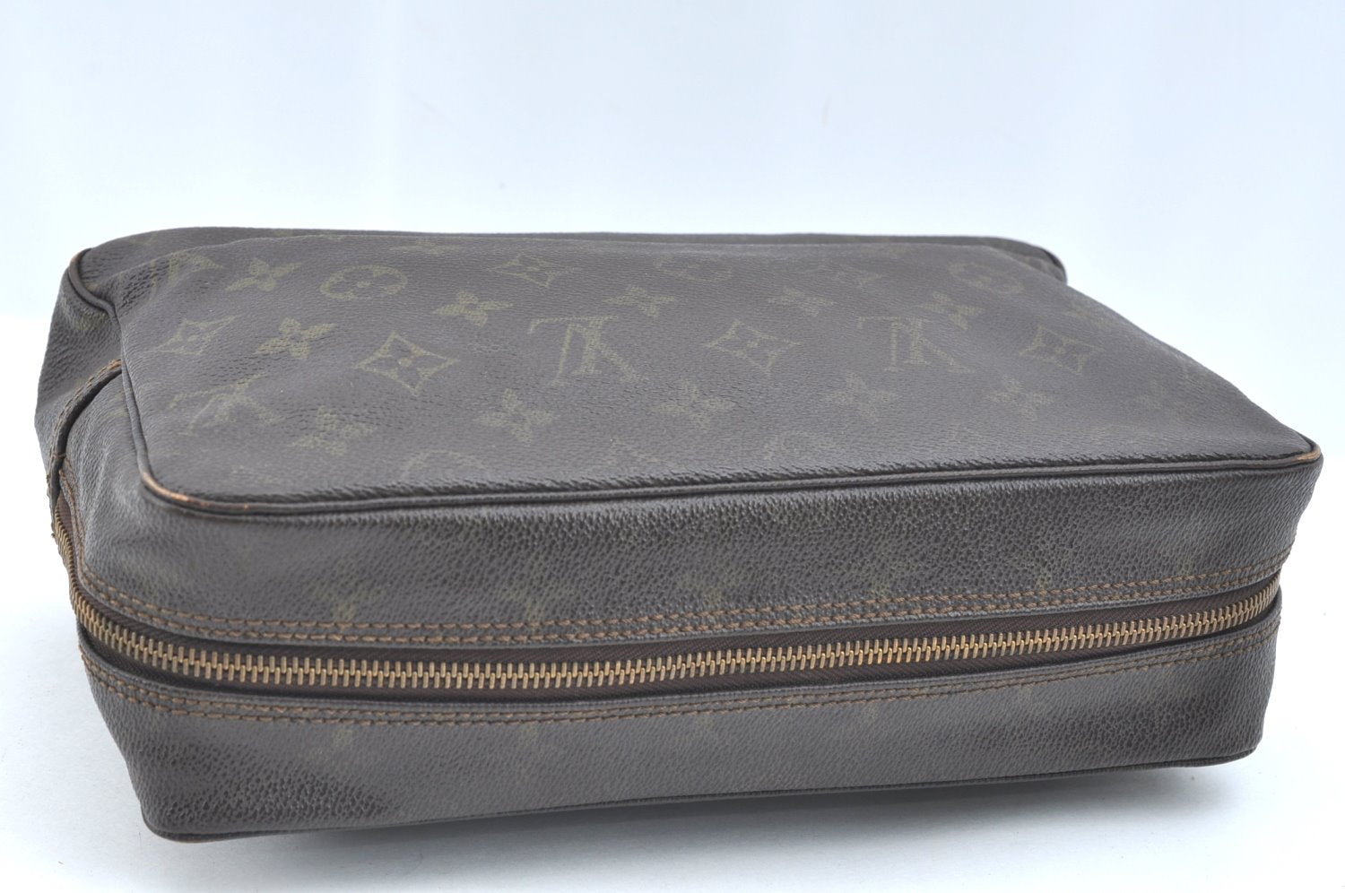 Auth Louis Vuitton Monogram Trousse Toilette 28 Clutch Bag Old Model Junk K5597