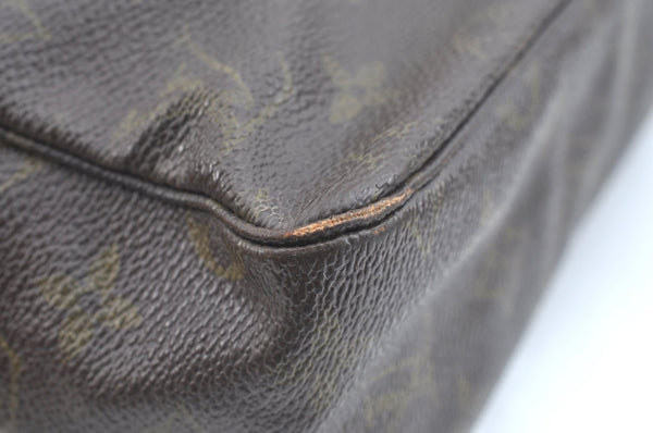 Auth Louis Vuitton Monogram Trousse Toilette 28 Clutch Bag Old Model Junk K5597