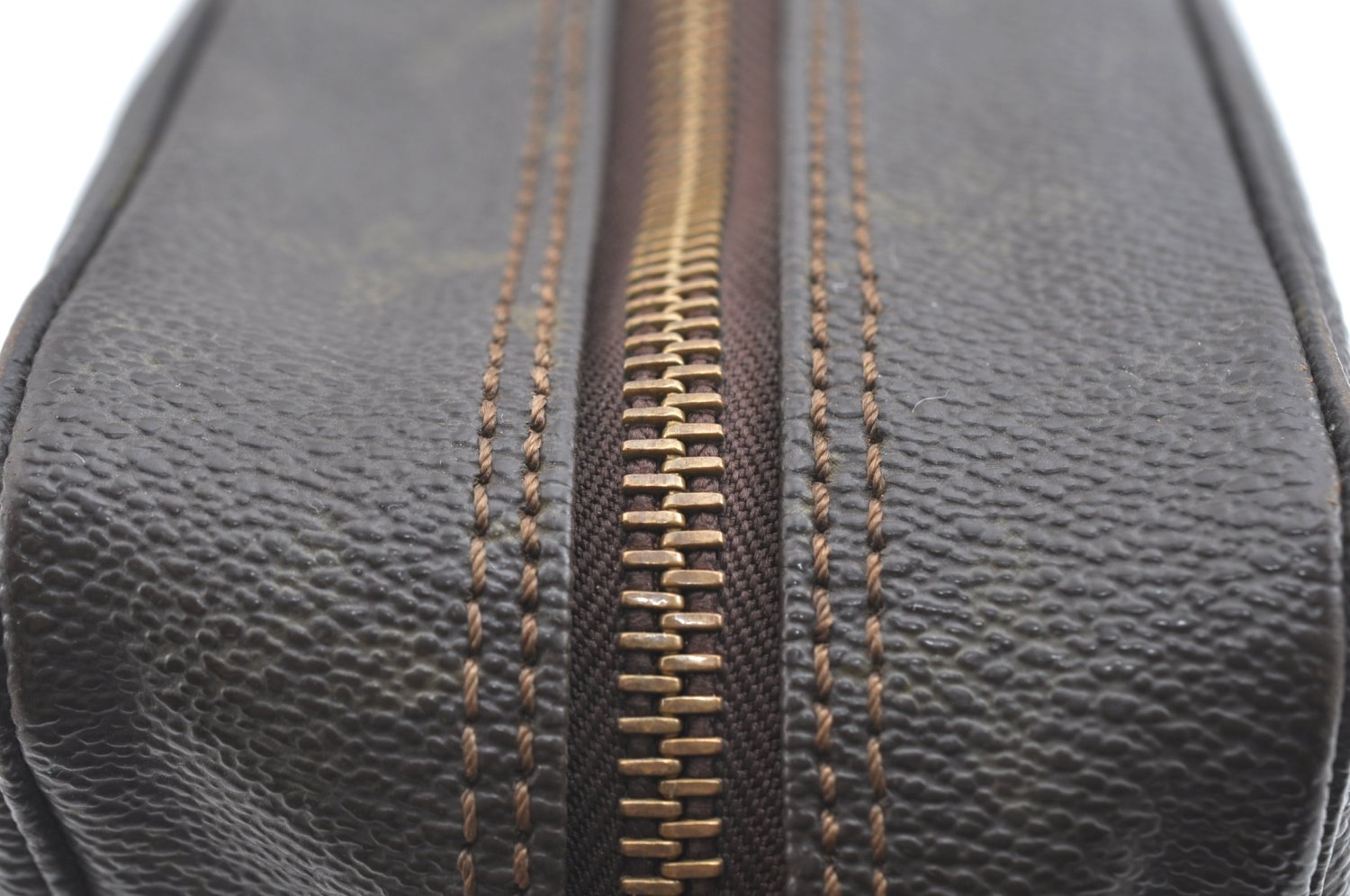 Auth Louis Vuitton Monogram Trousse Toilette 28 Clutch Bag Old Model Junk K5597