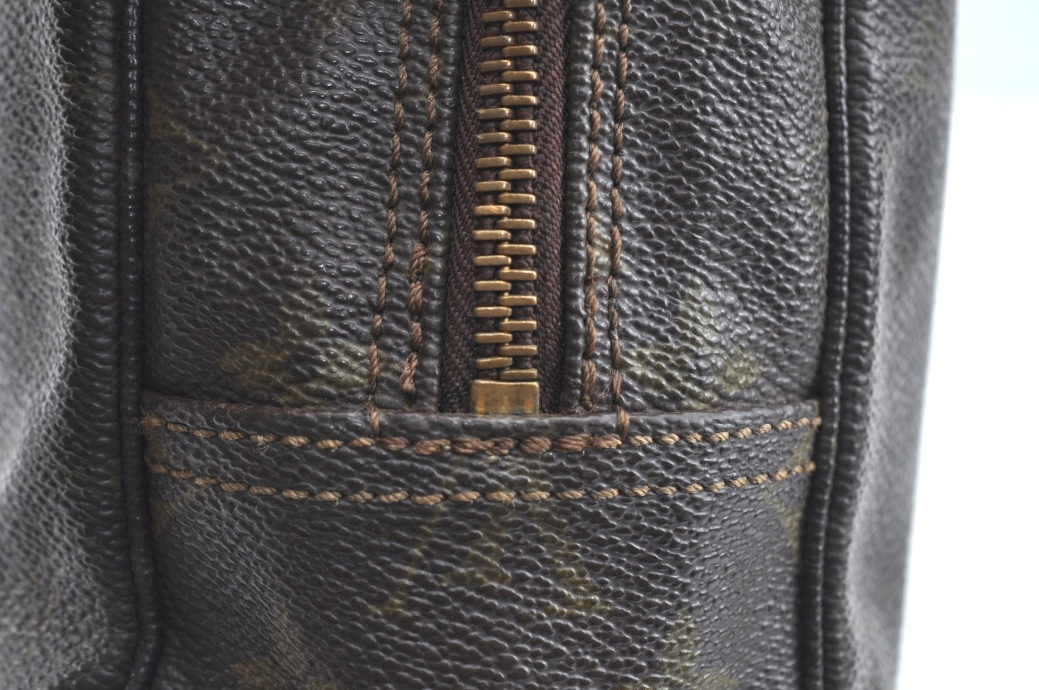 Auth Louis Vuitton Monogram Trousse Toilette 28 Clutch Bag Old Model Junk K5597