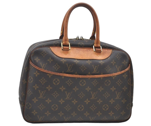 Authentic Louis Vuitton Monogram Deauville Hand Bag M47270 LV K5598