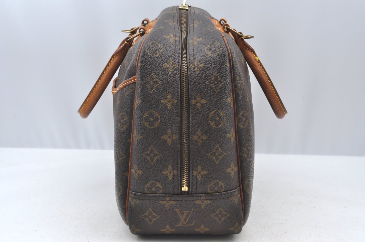 Authentic Louis Vuitton Monogram Deauville Hand Bag M47270 LV K5598