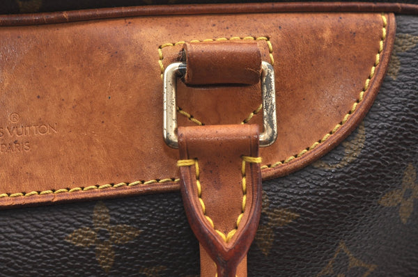 Authentic Louis Vuitton Monogram Deauville Hand Bag M47270 LV K5598