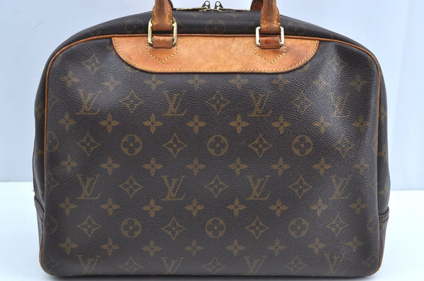Authentic Louis Vuitton Monogram Deauville Hand Bag M47270 LV K5599