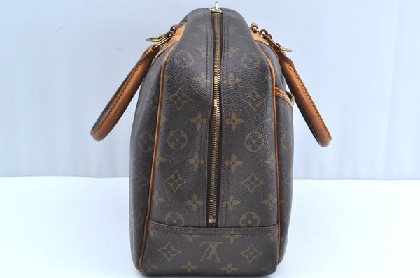 Authentic Louis Vuitton Monogram Deauville Hand Bag M47270 LV K5599