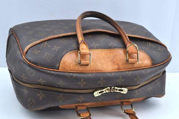 Authentic Louis Vuitton Monogram Deauville Hand Bag M47270 LV K5599