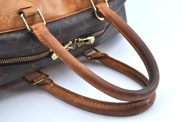 Authentic Louis Vuitton Monogram Deauville Hand Bag M47270 LV K5599