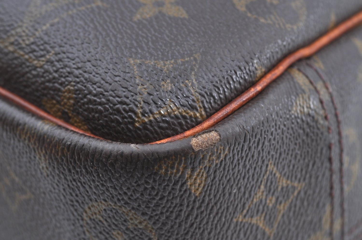 Authentic Louis Vuitton Monogram Deauville Hand Bag M47270 LV K5599