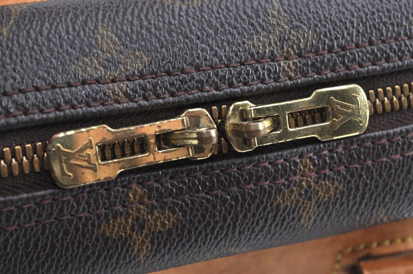 Authentic Louis Vuitton Monogram Deauville Hand Bag M47270 LV K5599