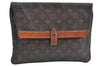 Auth Louis Vuitton Monogram Pochette Pliante Clutch Hand Bag Old Model LV K5602