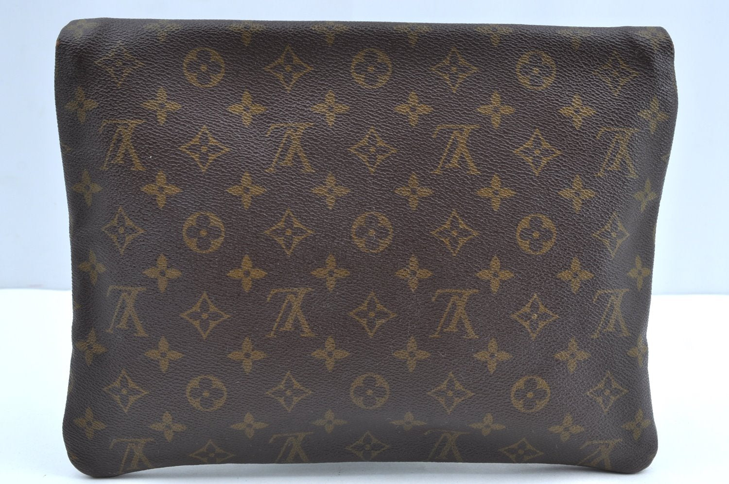 Auth Louis Vuitton Monogram Pochette Pliante Clutch Hand Bag Old Model LV K5602