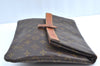 Auth Louis Vuitton Monogram Pochette Pliante Clutch Hand Bag Old Model LV K5602