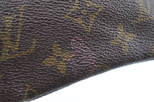 Auth Louis Vuitton Monogram Pochette Pliante Clutch Hand Bag Old Model LV K5602