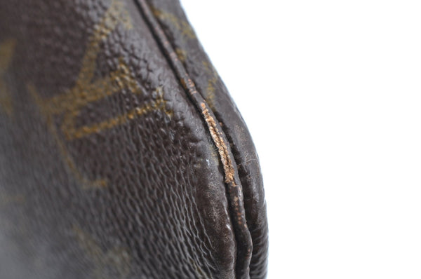 Auth Louis Vuitton Monogram Pochette Pliante Clutch Hand Bag Old Model LV K5602