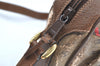 Authentic GUCCI Centennial Line Shoulder Cross Bag PVC Leather Brown Junk K5603