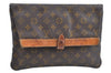 Auth Louis Vuitton Monogram Pochette Pliante Clutch Hand Bag Old Model LV K5604
