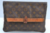 Auth Louis Vuitton Monogram Pochette Pliante Clutch Hand Bag Old Model LV K5604