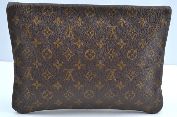 Auth Louis Vuitton Monogram Pochette Pliante Clutch Hand Bag Old Model LV K5604