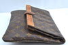 Auth Louis Vuitton Monogram Pochette Pliante Clutch Hand Bag Old Model LV K5604