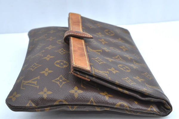 Auth Louis Vuitton Monogram Pochette Pliante Clutch Hand Bag Old Model LV K5604