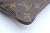 Auth Louis Vuitton Monogram Pochette Pliante Clutch Hand Bag Old Model LV K5604