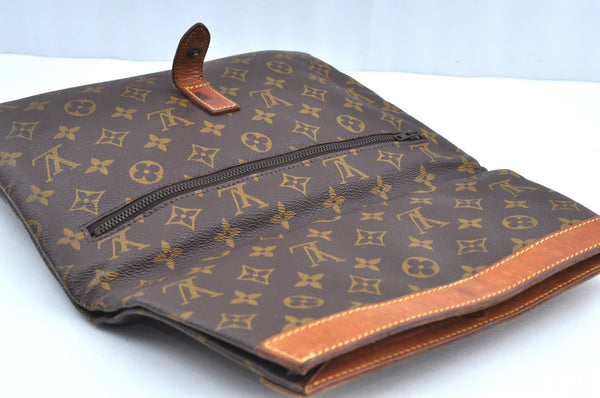 Auth Louis Vuitton Monogram Pochette Pliante Clutch Hand Bag Old Model LV K5604