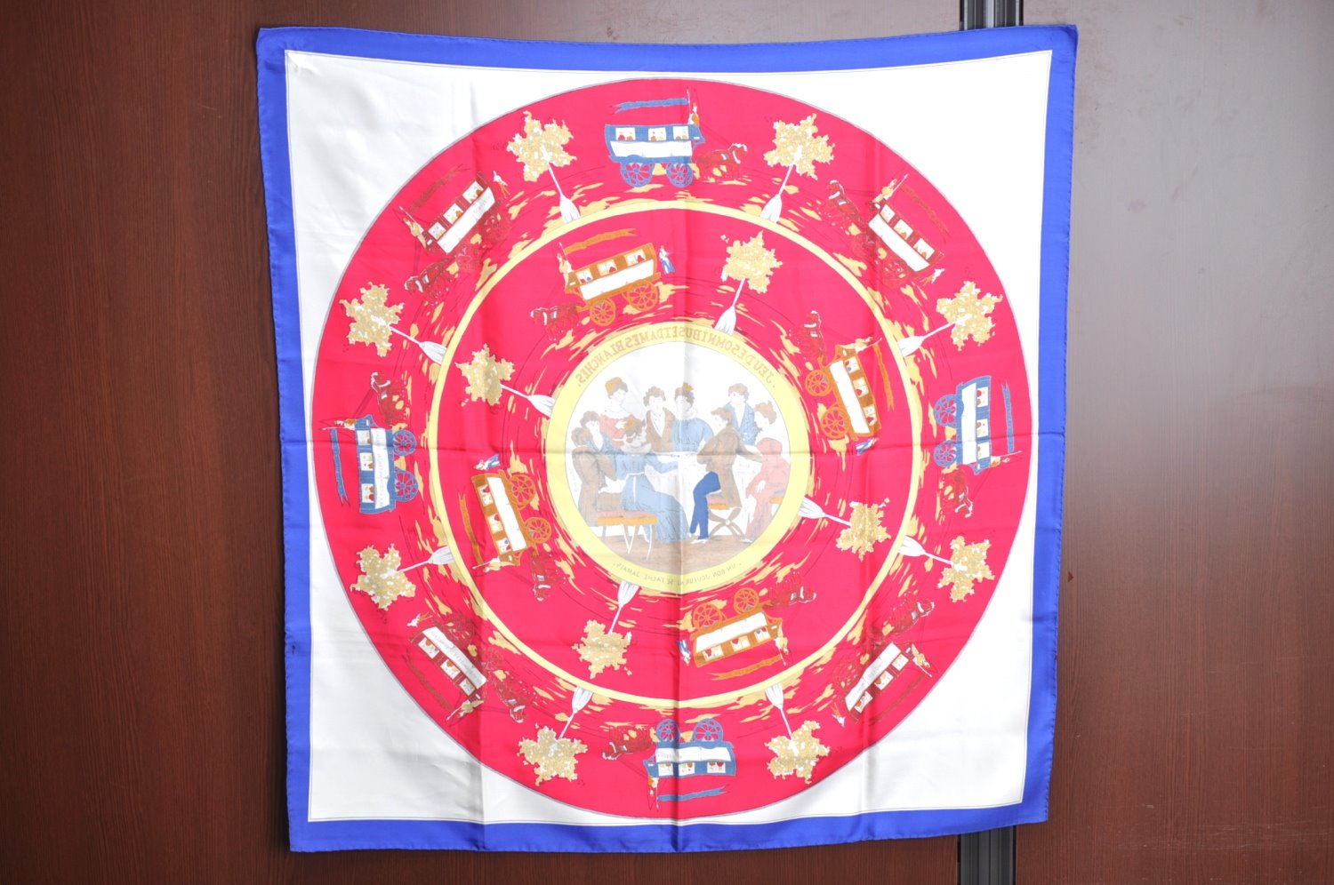 Auth HERMES Carre 90 Scarf 