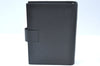 Authentic GUCCI Note Book Day Planner Cover 2003 Leather 115241 Black Box K5620