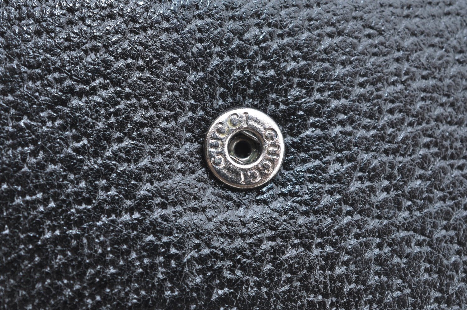 Authentic GUCCI Note Book Day Planner Cover 2003 Leather 115241 Black Box K5620