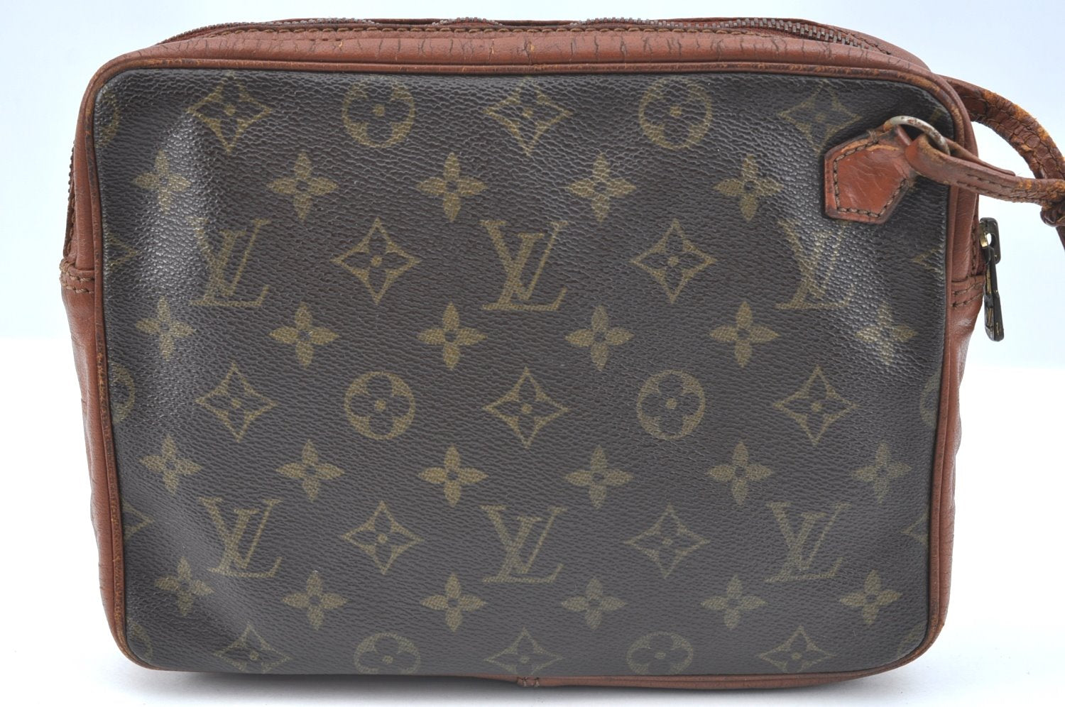 Authentic Louis Vuitton Monogram Pochette Sport Clutch Hand Bag Old Model K5626