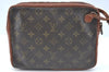 Authentic Louis Vuitton Monogram Pochette Sport Clutch Hand Bag Old Model K5626