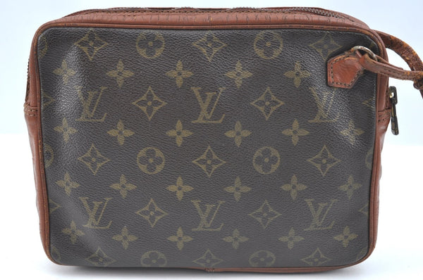 Authentic Louis Vuitton Monogram Pochette Sport Clutch Hand Bag Old Model K5626