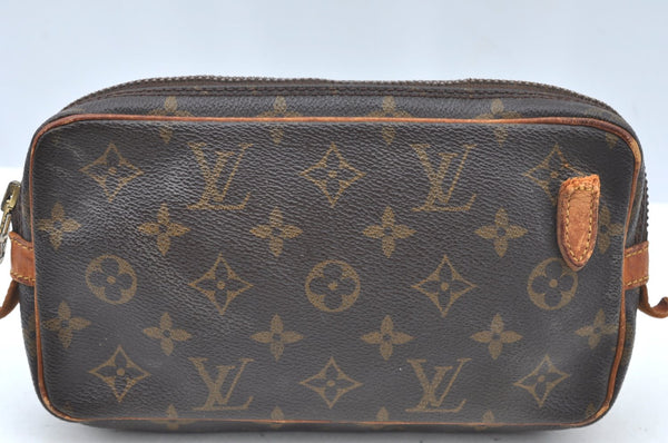 Auth Louis Vuitton Monogram Marly Bandouliere Shoulder Cross Bag M51828 LV Junk K5629